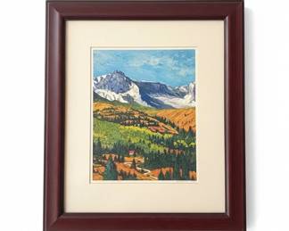 Mountain Landscape Print by W. Winters third image