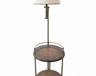 Vintage TwoTiered Tray Table Floor Lamp
