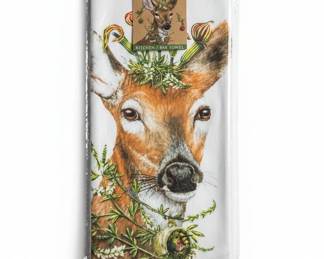 Holiday Time Fabric Tablecloth and Vicki Sawyer Christmas Princess Kitchen Towel Set