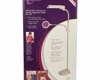 OTTLITE W EasyView Craft Lamp with Magnifier Attachment