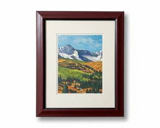 Mountain Landscape Print by W. Winters