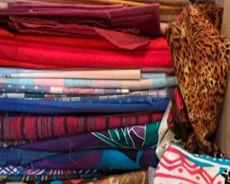 Fabric Remnants Collection with Butterfly Motifs fourth image