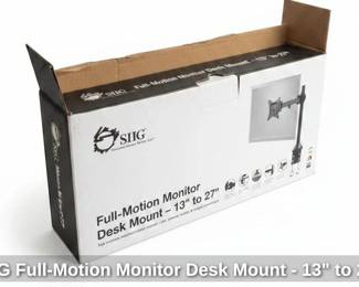 SIIG FullMotion Monitor Desk Mount to