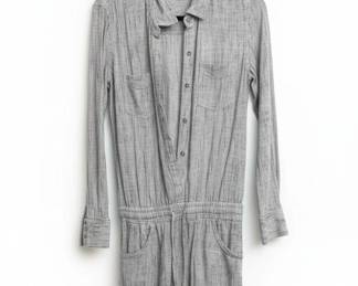 Young, Fabulous Broke Striped Linen Blend Romper