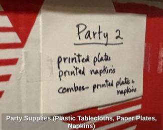Party Supplies Plastic Tablecloths, Paper Plates, Napkins fourth image