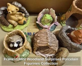 Franklin Mint Woodland Surprises Porcelain Figurines Collection second image