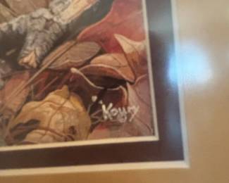 Quail in Autumn Foliage Print by Stephen Koury second image