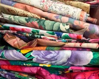 Fabric Remnants Collection with Butterfly Motifs second image