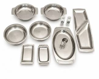 93 GenseStainlessSteelServingWareFrostedShotGlassesLot