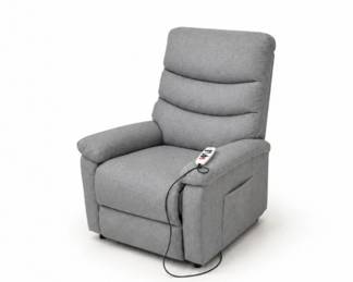 107 PowerLiftReclinerChairwithRemoteGrayFabric