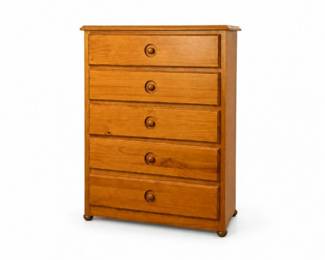 136 Tradewins5DrawerSolidWoodChestDresser