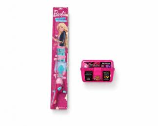 132 BarbieKidsFishingRodTackleBoxSet