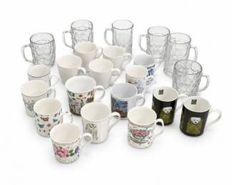 121 AssortedCoffeeMugsGlasswareCollection