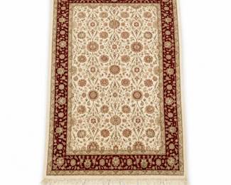 90 RoyalWoolonCottonHandKnottedAreaRug