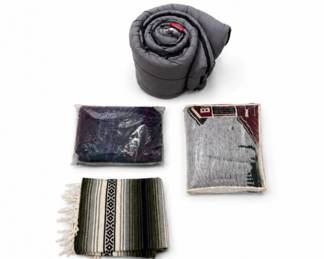 86 CampingBlanketThrowCollectionwithColemanSleepingBag