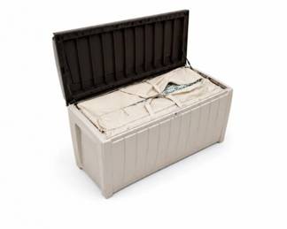 129 OutdoorResinDeckStorageBoxwithCushionStorageBag