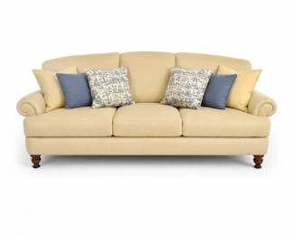 7 EthanAllenHyde88UpholsteredSofaEst4000CreamColored