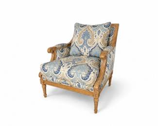 2 EthanAllenPaisleyAccentArmchair