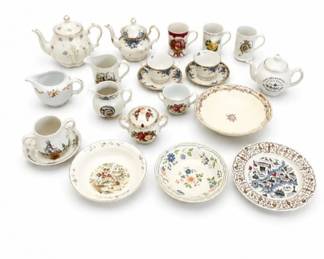 111 VintageEnglishChinaTeapotsCupsServingWareLot