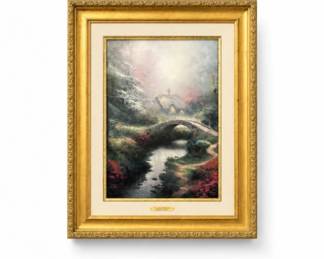 28 ThomasKinkadeRiversideHideawayFramedCanvas