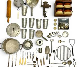 Primitive Kitchen Rustic Cook Ware, Utensils, More