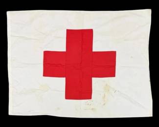 Vintage Red Cross Flag