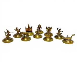 South Asian Brass Deity Figurines