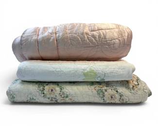 Three Small Vintage Comforters