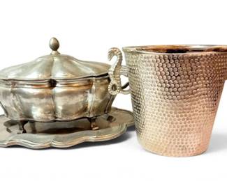 Pewter Tureen Ice Bucket