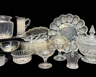 Hobnail Eggplate, Pitchers, Lidded Candy Dishes More