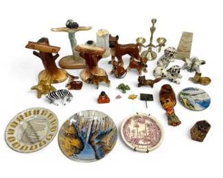 Animal Figurines, Souvenir Plates, More