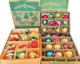 Shiny Brite Vintage Glass Christmas Ornaments