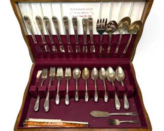 1876 Rogers Bros. Adoration SilverPlated Silverware Set