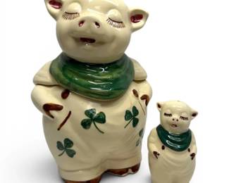 Shawnee Made In USA Ceramic Pig Cookie Jar Shaker