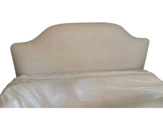 White Upholstered Headboard, QueenSize