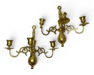 Brass Candelabra Wall Sconces