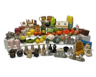 Vintage Novelty Salt Pepper Shakers Fruits, Vegetables, More