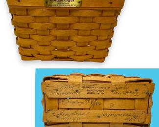 Longaberger Dresden Tour Basket II w Signatures