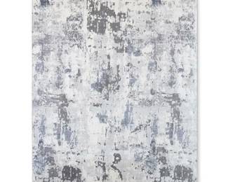 Laila Ali Verona Grey Woven Area Rug 9 x 8ft