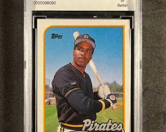 Barry Bonds 1989 Topps Beckett graded BCCG 10 Mint