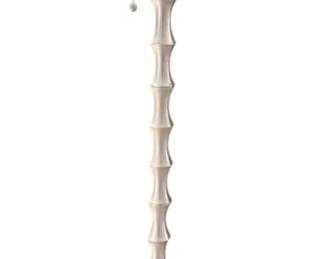 Brushed Nickel Bamboo Floor Lamp 58 Tall