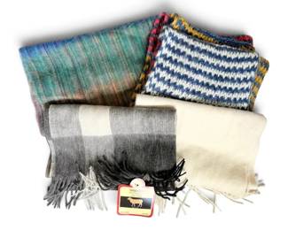 Wool And Crochet Scarves