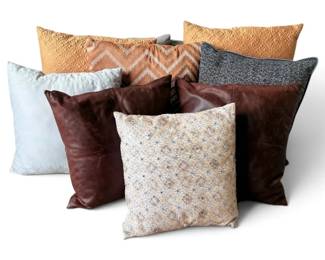 Leather Pottery Barn Throw Pillows And More