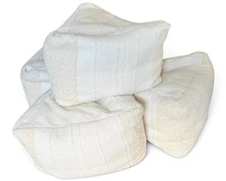 Four Crate  Barrel Floor Pillows