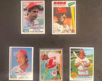 Cincinnati Reds Stars 5 Card Lot from the Big Red Machine.