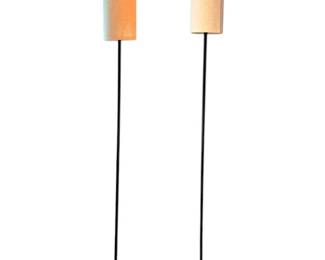 Two Matching Floor Lamps 67 Tall