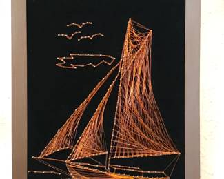 Copper Sailboat Art