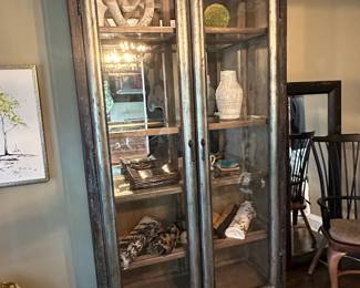 Hooker lighted curio/storage cabinet 47"W x 17"D x 91"H - $1800