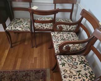 8 Hand crafted mahogany dinner chairs
