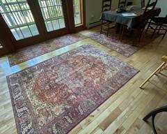 4 area rugs, 100 for set